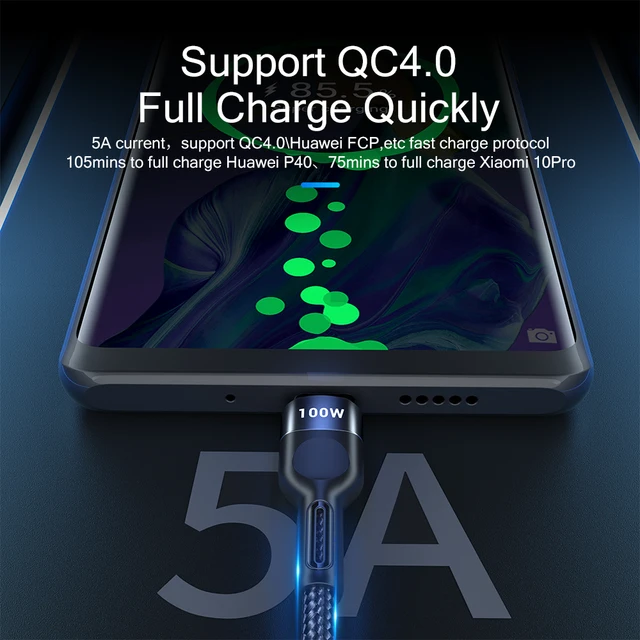 Essager 100W USB typ C na USB C kabel USB-C PD szybka ładowarka przewód do Macbook Samsung Xiaomi type-c kabel USBC 3M 2