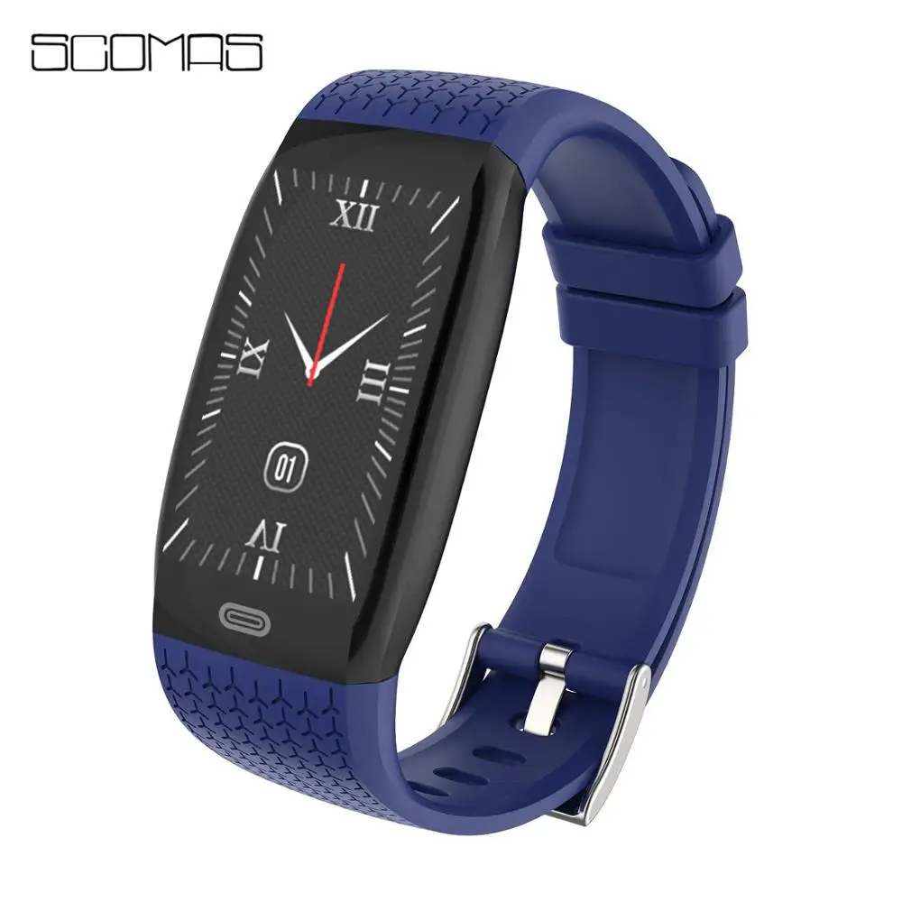 

SCOMAS smart bracelet with Heart Rate Monitor Fitness Watch screen Fitness Tracker with Sleep Monitor for Men Women Kid for IOS
