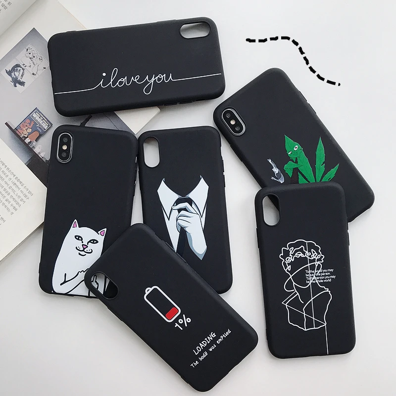 Для iPhone X XR XS Max чехол для 5 6 6S Plus 7 7Plus 8 8Plus силиконовый Чехол мобильного телефона
