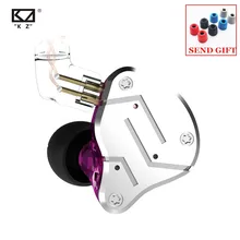 KZ ZSN 1BA 1DD тяжелый бас коммутационный кабель наушники HIFI четырехъядерный контролируемый музыкальный механизм ZST AS10 ZS10 ZSN PRO BA10 ES4 V80