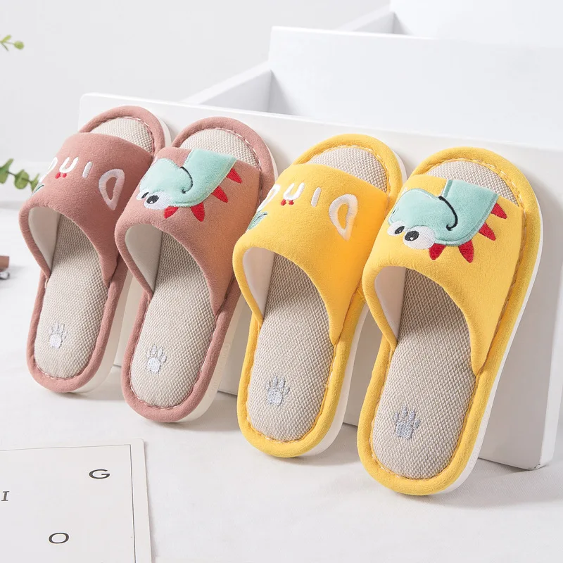 Promo Slippers Children Dinosaur Girls Boys Summer Indoor Home And New Cartoon Spring YK-2002-1 neQKMpalwnY