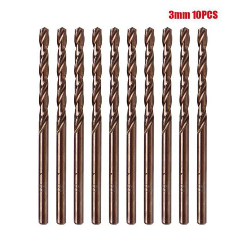 

High Speed Steel Drill Bits Shank for plastic for aluminum drilling Straight for wood 10pcs High quality