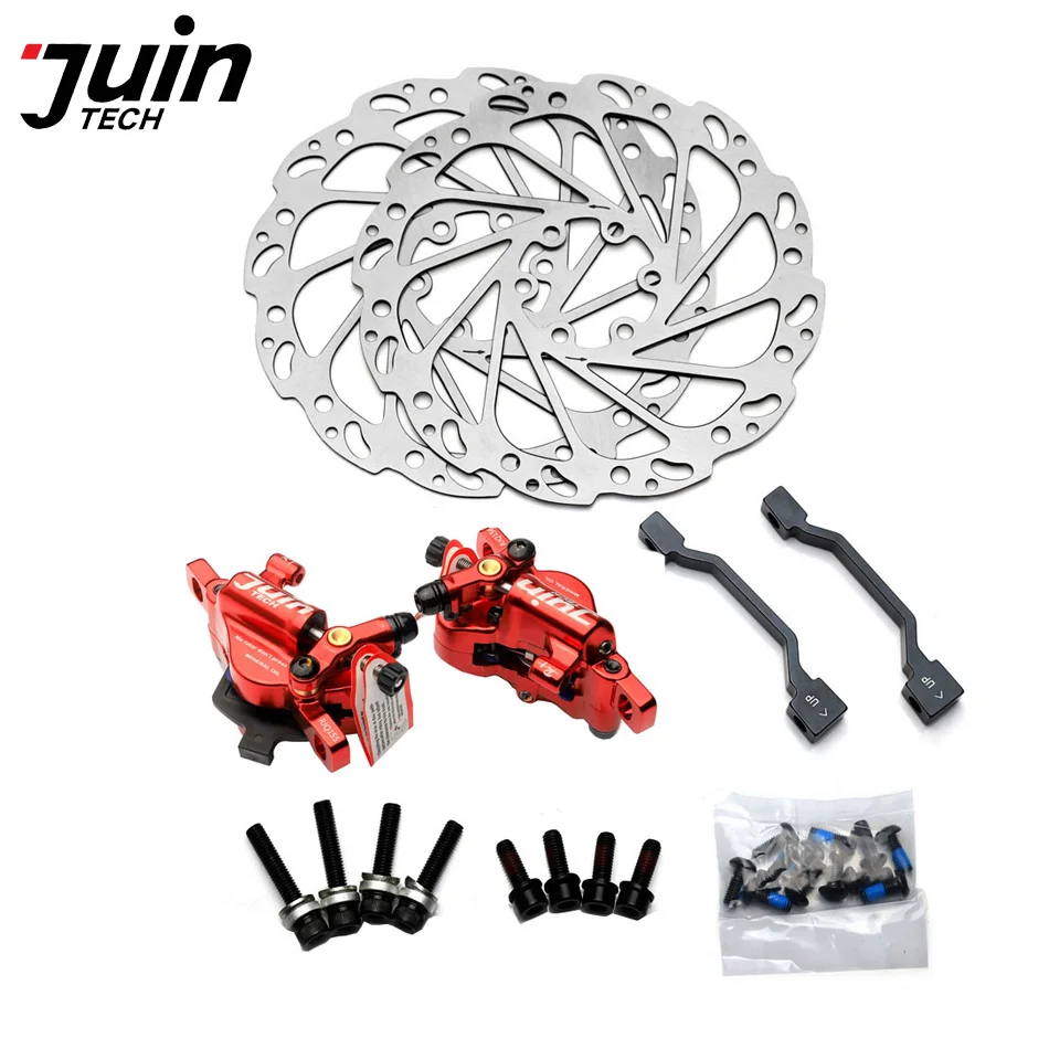 Juin Tech R1 велосипедный Дисковый Тормоз MTB линия тяга гидравлический тормоз с двойным боковым приводом XC дорожный горный велосипед суппорт 160 мм ротор