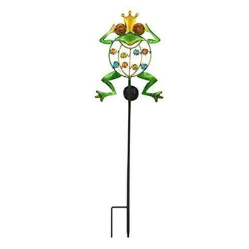 

Lawn Spike Yard LED Garden Light Path Waterproof IP44 Outdoor Decorative Walkway Patio Frog Shape Solar Powered Ground Landscape