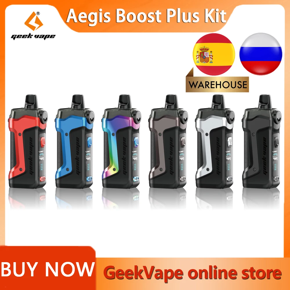 Geekvape Aegis Boost Plus Pod System Kit 40 Вт Выход питание от одного 18650 5 мл емкость Топ заполнения