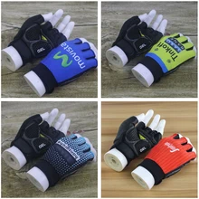 Movistar велосипедные перчатки Мужские Женские MTB шоссейные перчатки Светоотражающие перчатки для горного велосипеда перчатки на полпальца велосипедные нескользящие спортивные перчатки
