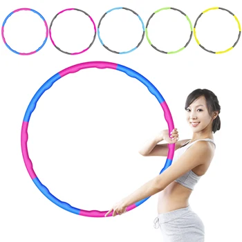 

Fitness Sport Hoop Removable Foam Padded Thin Waist Body Building Gymnastic Hoop Multi-function Equipment for Exercise