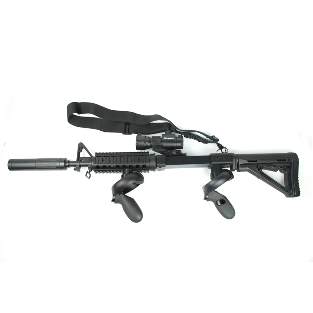 

Portable VR Game Shooting Gun Controller Holder for Oculus Quest/Rift S VR Headset Accessories Double Handle Bracket Holder