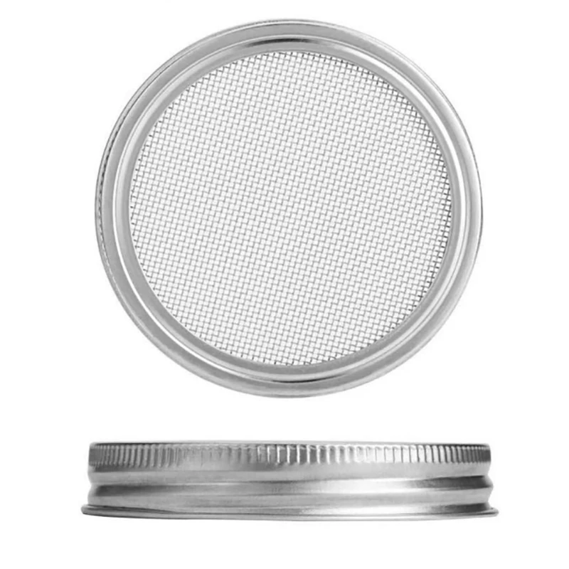 Проращивание семян крышка комплект проращивания Mason Jar с 4 загруженных металлических проращивания кронштейн для широкого рта Mason Jar
