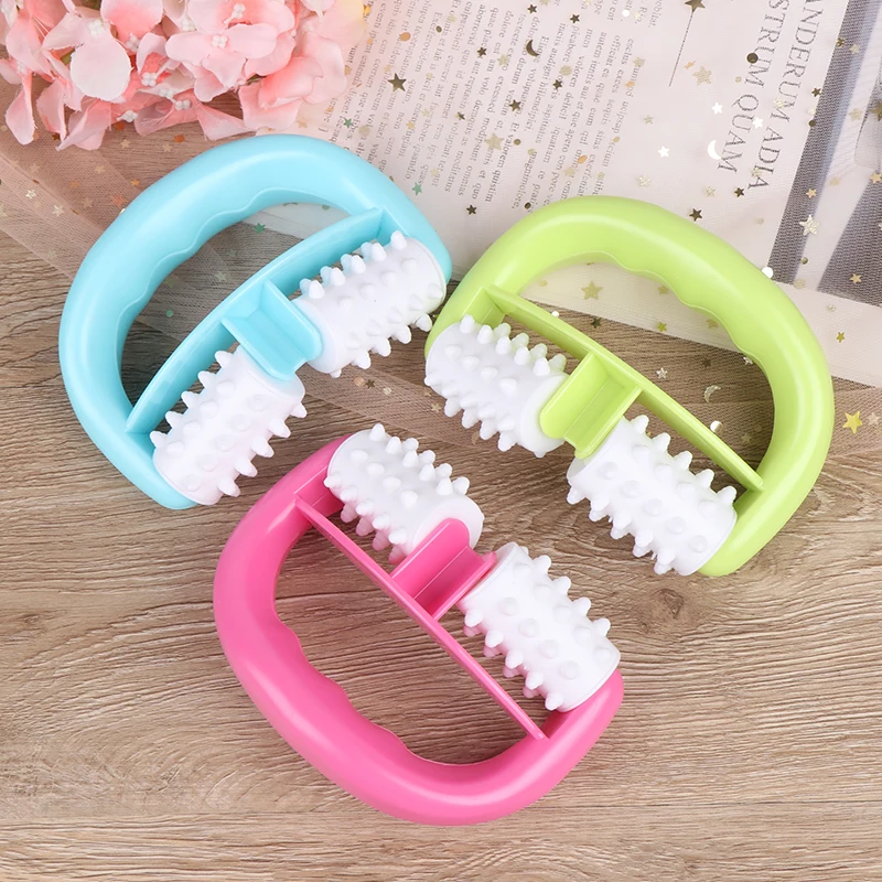 Us 2 84 31 Off Massage Handle Cell Roller Massager Mini Wheel Ball Slimming Body Leg Foot Hand Neck Fat Cellulite Control Pain Relief Roller Massage