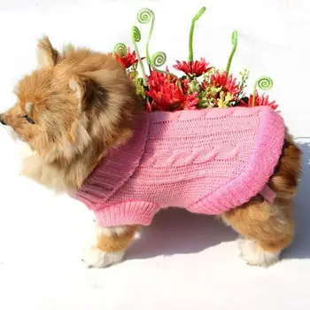 

Pet Dog Sweaters Winter Pet Clothes for Small Dogs Warm Sweater Coat Outfit for Cats Clothes Woolly Soft Dog T Shirt Jacket