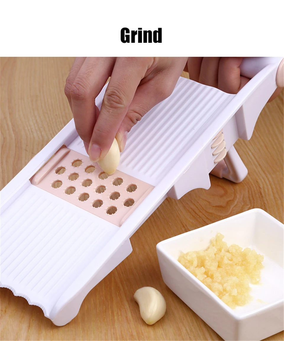 Mandoline Slicer Manual Vegetable Cutter with 5 Blade Potato Carrot Grater for Vegetable Onion Slicer Kitchen Tools Accessories