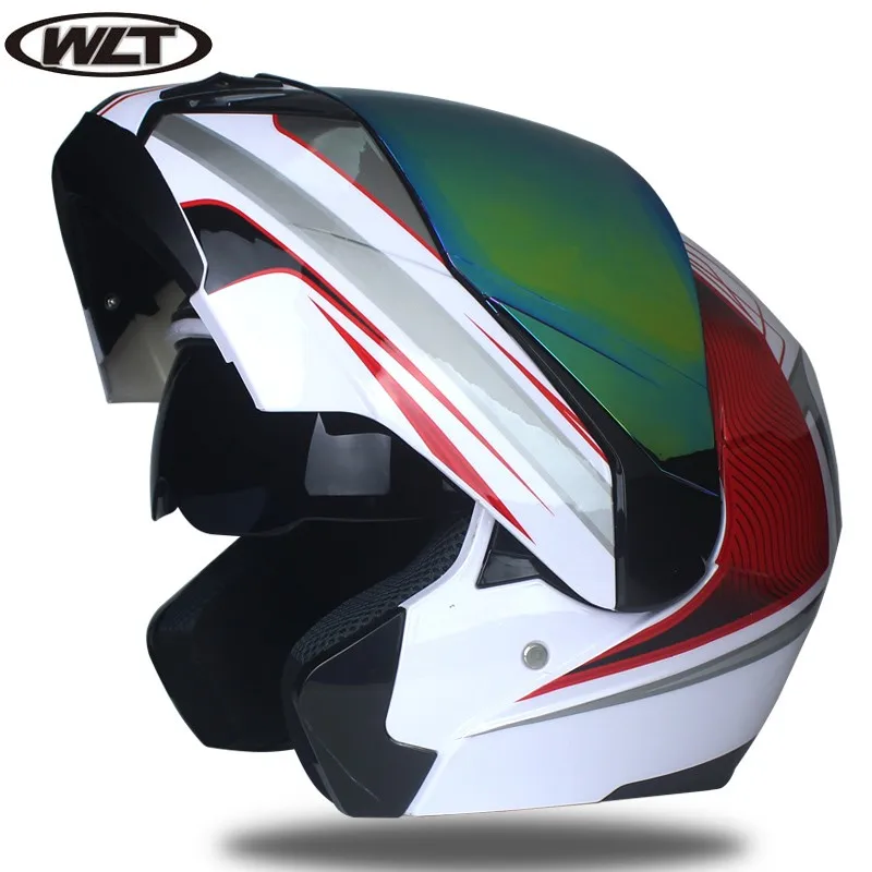 Двойной щит мотоциклетный шлем DOT утвержден флип мотоциклетный шлем для всех детей мотоциклов - Цвет: b12