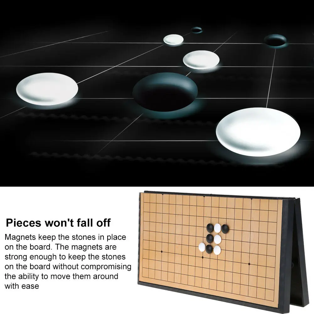 Профессиональный Weiqi шашки китайские древние настольные игры пластиковый складной стол Магнитный Шахматный набор Магнитный Go шахматы детский подарок