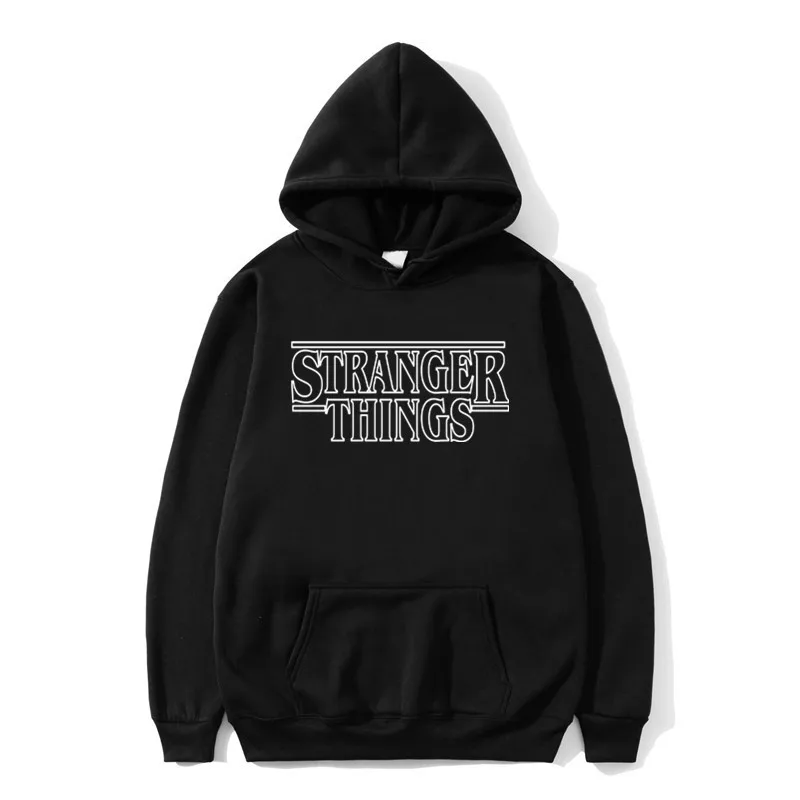 13black В стиле «хип-хоп» Для мужчин Толстовка Stranger Thing s толстовки Для мужчин Толстовка Для женщин/Для мужчин Повседневное Stranger Thing кофты Для женщин толстовка Для Мужчин's S-2XL - Цвет: 13black