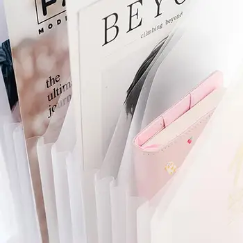 

1piece Simple PP Upright Organ Bag Extension Folder Office File Random Color Supplies Rack Documents Portable Business G8V8