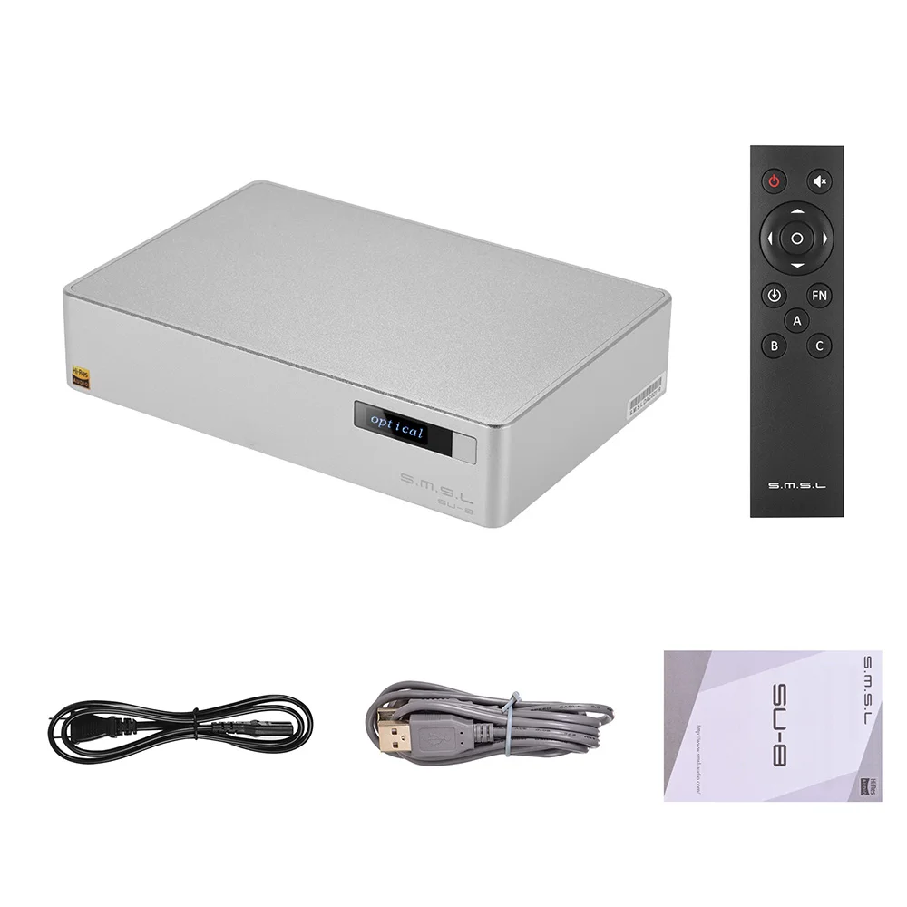 S.M.S.L SU-8 HIFI чистый DAC аудио декодер USB/коаксиальный/оптический вход DSD цифро-аналоговый преобразователь