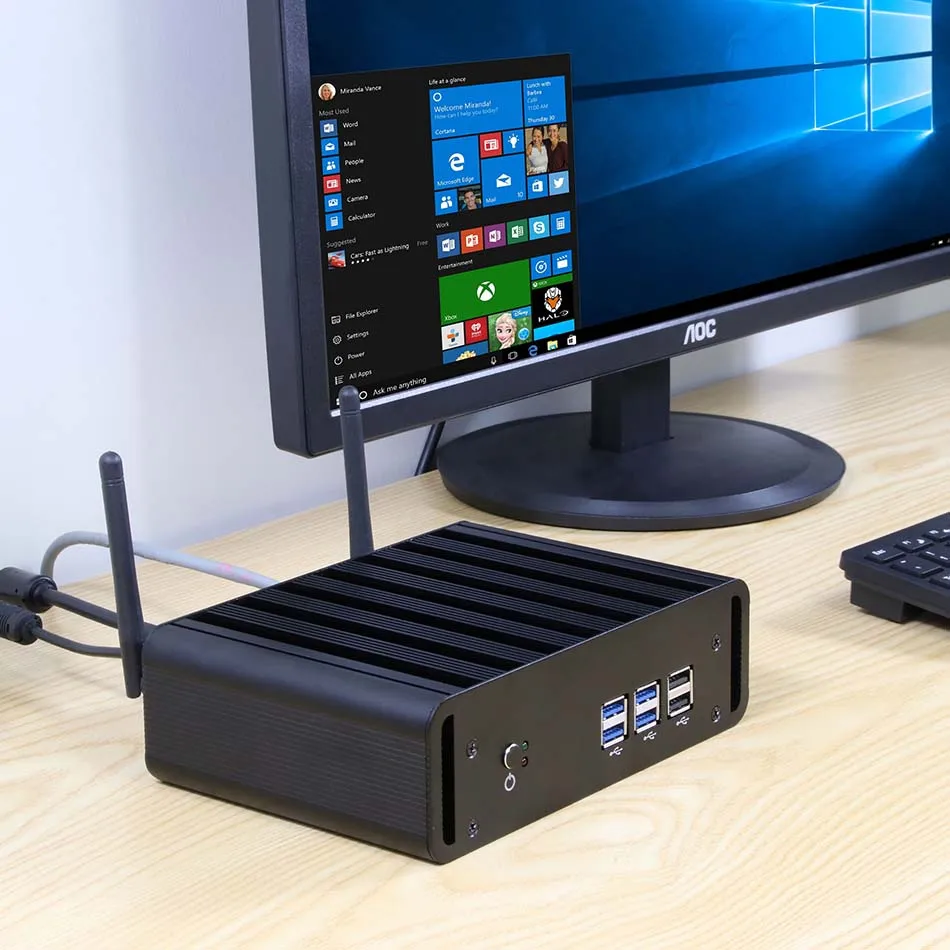 Распродажа Core i7 5500DU мини ПК настольный Windows 10 WiFi HDMI VGA HTPC ТВ коробка Nuc minipc офисный игровой Мини компьютер