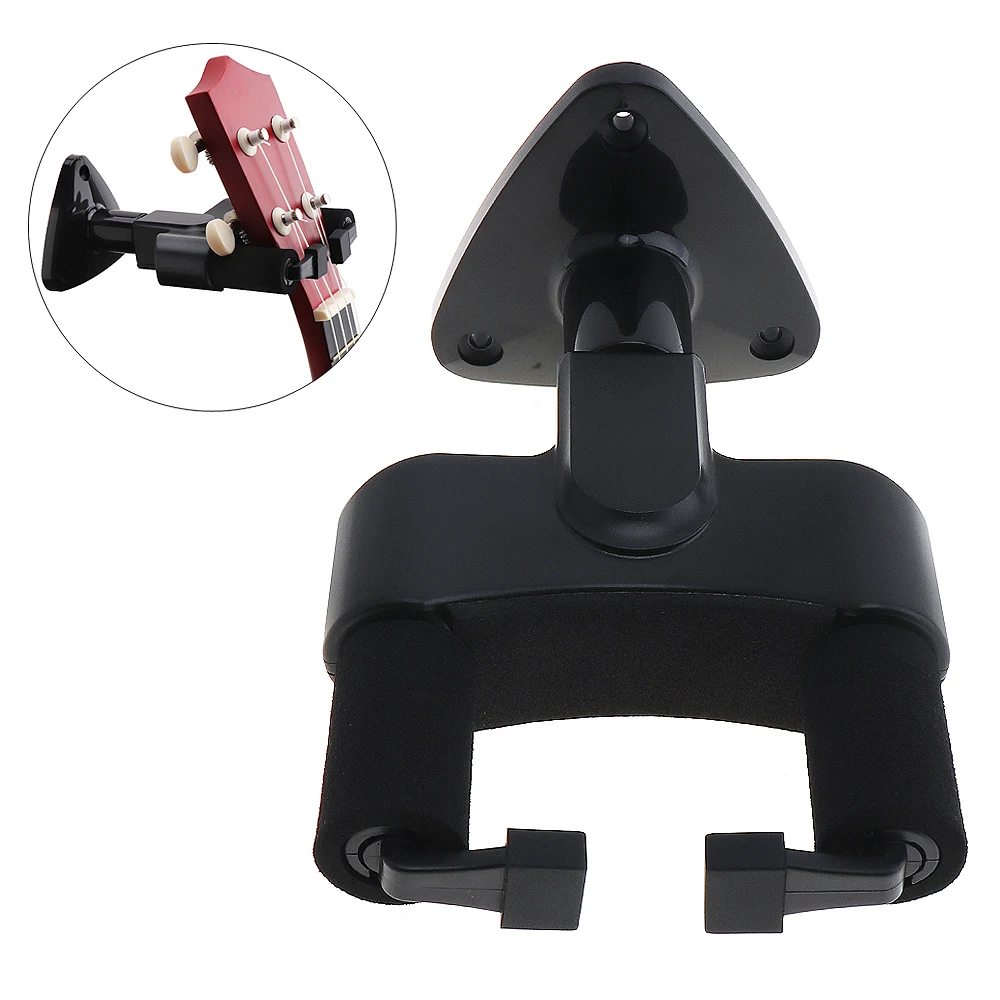 Soft Sponge Guitar Hanger Non-slip Wall Mount Stand Display for Guitars Bass Ukulele Violin and Other String Instruments 1pc wall mounted hook holder guitar hanger stand bass ukulele durable musical instruments for household