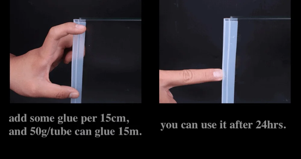 6, 8, 10, 12 мм стеклянные уплотнения, бескаркасные душевые двери, окна, Балконный экран, уплотнительная полоса, уплотнительная прокладка, пробки, 1 м, большой h