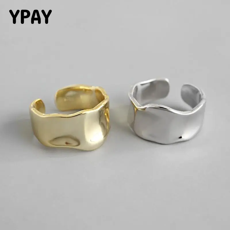 Женское кольцо YPAY корейский стиль регулируемое из серебра 925 пробы ювелирное
