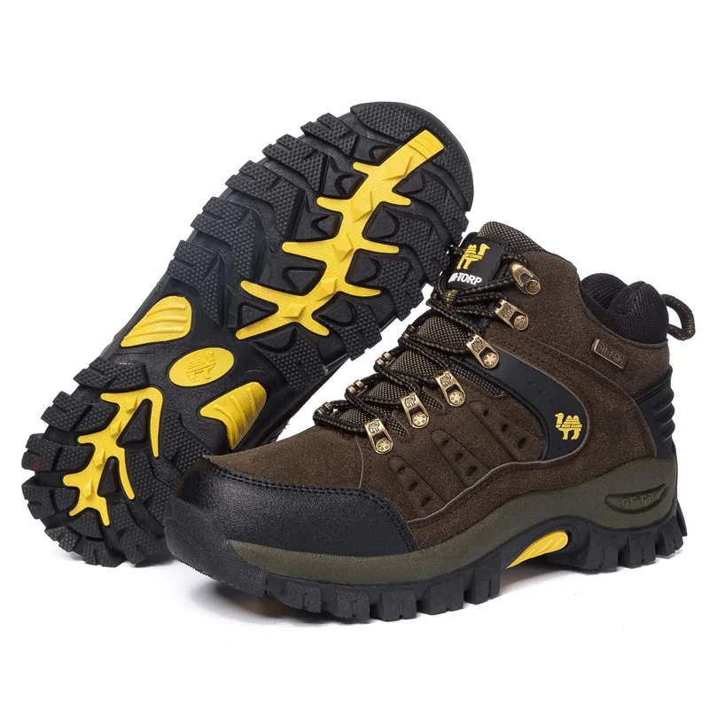 

Men Hiking Shoes Waterproof Male Outdoor Travel Trekking Shoes Leather Climbing Mountain Shoes Hiking Hunting Boots Sneakers Man
