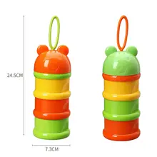 3 слоя Еда ящик для хранения для дозатор сухого молока дома Кухня контейнер Еда s Органайзер милый хранения формула миска для кормления малышей