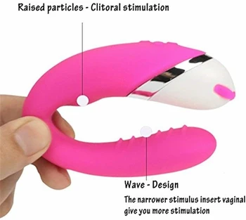 10 Speed U Shape Couple Vibrator USB Waterproof Rechargeable G Spot Clitoral Vibrators Massager Adult Sex Toys for Women Female 4