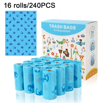 

Dog Poop Bags Biodegradable Earth Friendly Zero Waste Compostable Pet Cat Waste Bags Outdoor Clean Garbage Rubbish Bag