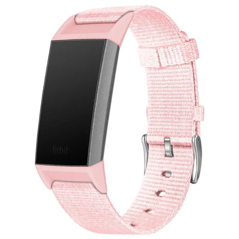 Сменный Браслет для Fitbit Charge 3, нейлоновый холщовый спортивный ремешок для наручных часов