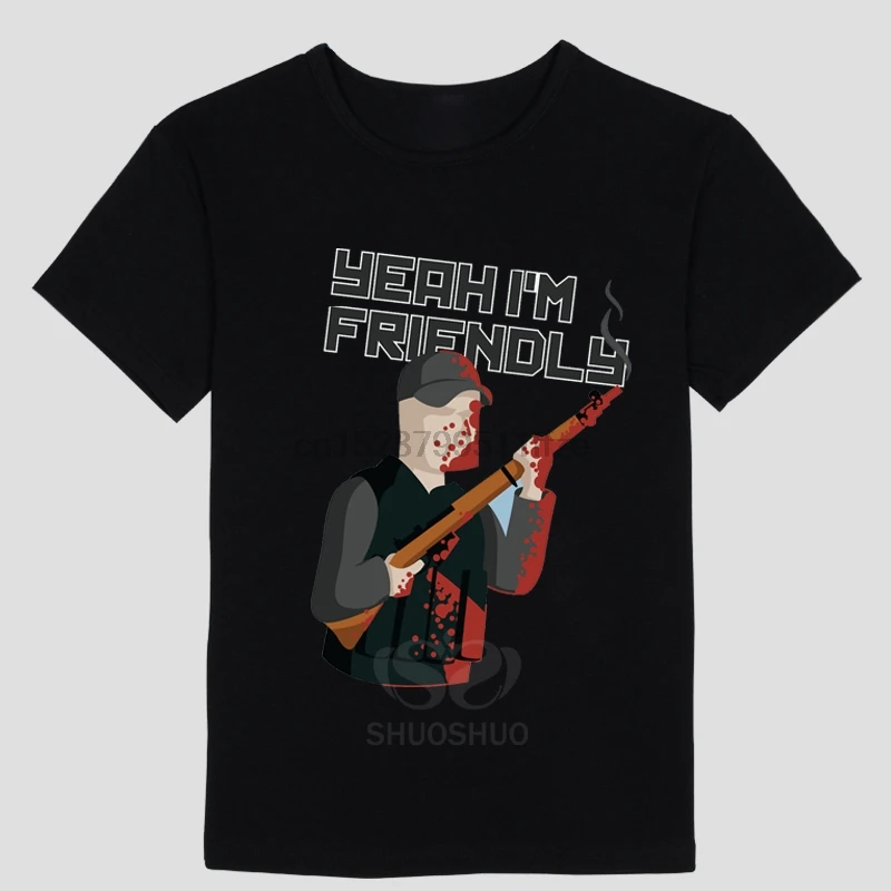 Yah I'M FRIENDLY DAYZ GAMING короткий рукав t shrit для мужчин и женщин ходячие мертвые зомби
