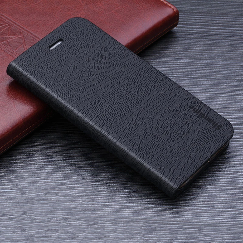 Чехол-кошелек из искусственной кожи, чехол для телефона Xiaomi Redmi GO, чехол-книжка для Xiaomi Redmi GO, чехол для бизнеса, мягкий силиконовый чехол из ТПУ - Цвет: Black