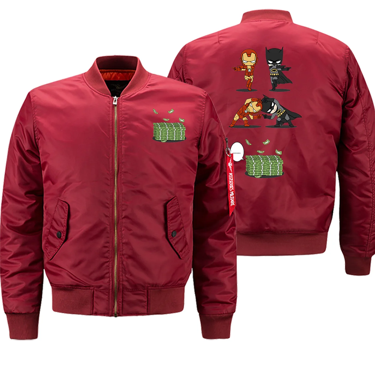 Мужские куртки зимняя теплая одежда Забавный Billionaires Печатный уличная куртка-бомбер мотоциклетный высококачественный хип-хоп куртка на молнии