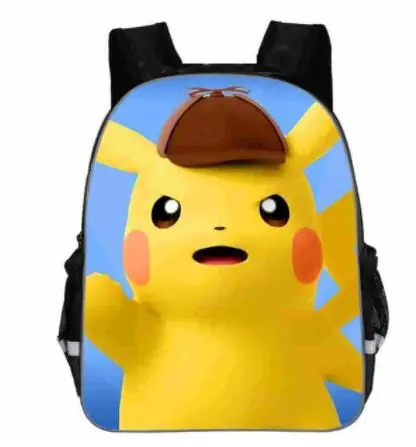 Picture color Подростковая сумка для девочек и мальчиков Mochila Feminina, милый рюкзак Пикачу с рисунком из мультфильма Покемон для косплея, рюкзаки с принтом, школьные сумки - Цвет: Picture color