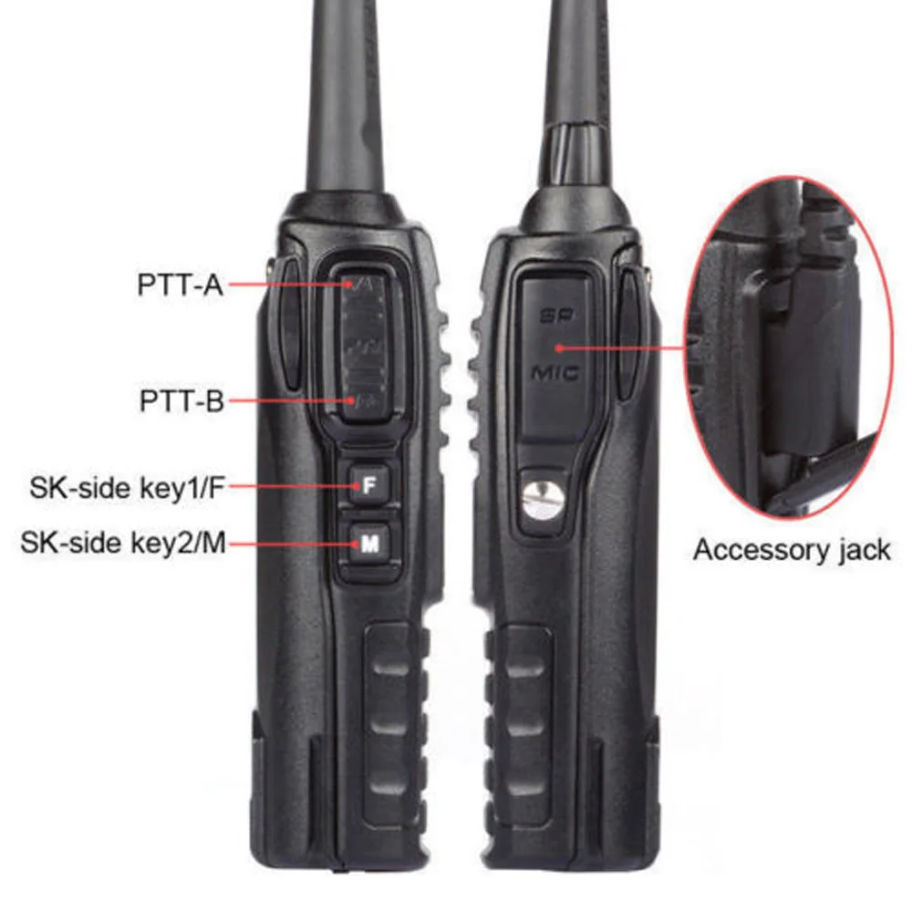 Профессиональный 8 Вт двухдиапазонный двухсторонний радиоприемник VHF UHF рация трансивер 50 CTCSS/104DCS кодер и тон поиск