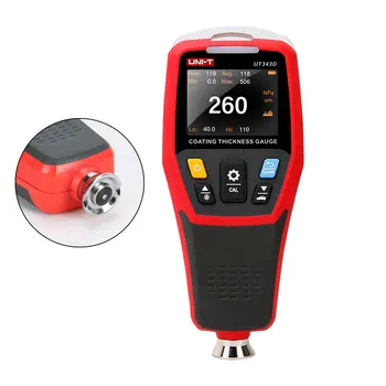 

UNI-T UT343D Coating Thickness Gauge Automobile Paint Film Metal Thickness Tester FE/NFE For Automobile Accident Detection