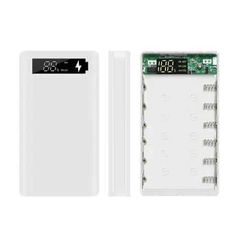 

QC3.0 PD LCD Display DIY 6x18650 Battery Case Power Bank Shell Quick Charge Box