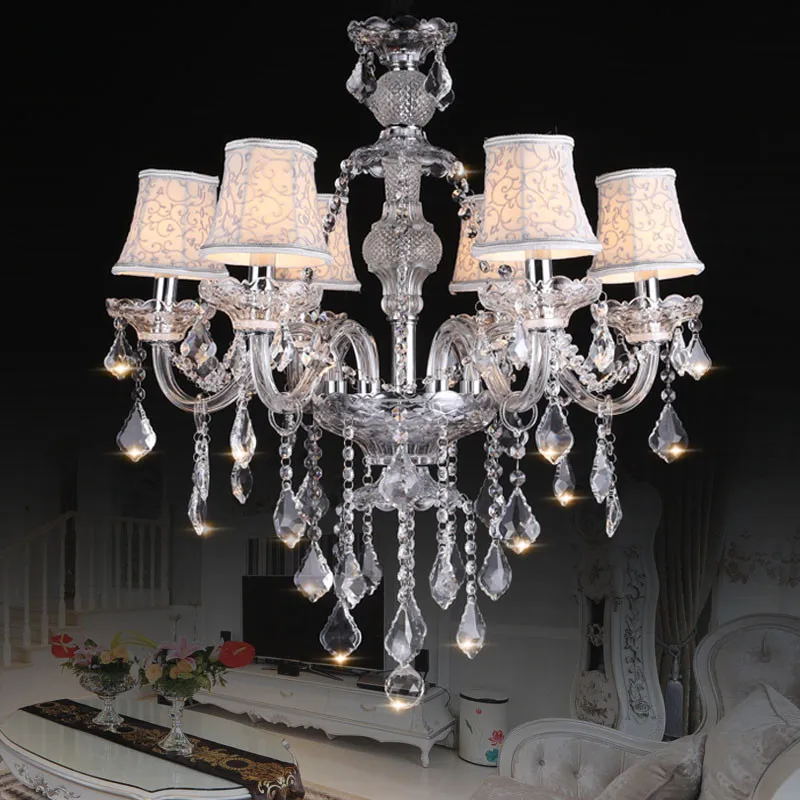 

New Modern led crystal chandeliers for kitchen room Livingroom Bedroom Clear Color K9 crystal lustres de teto ceiling chandelier