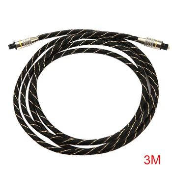 

3 meters OD6.0 Toslink Male to Male Optical Fiber Audio Cable Braided Toslink Cable Replacement for Xbox 360 PS3 PS4 Laptop