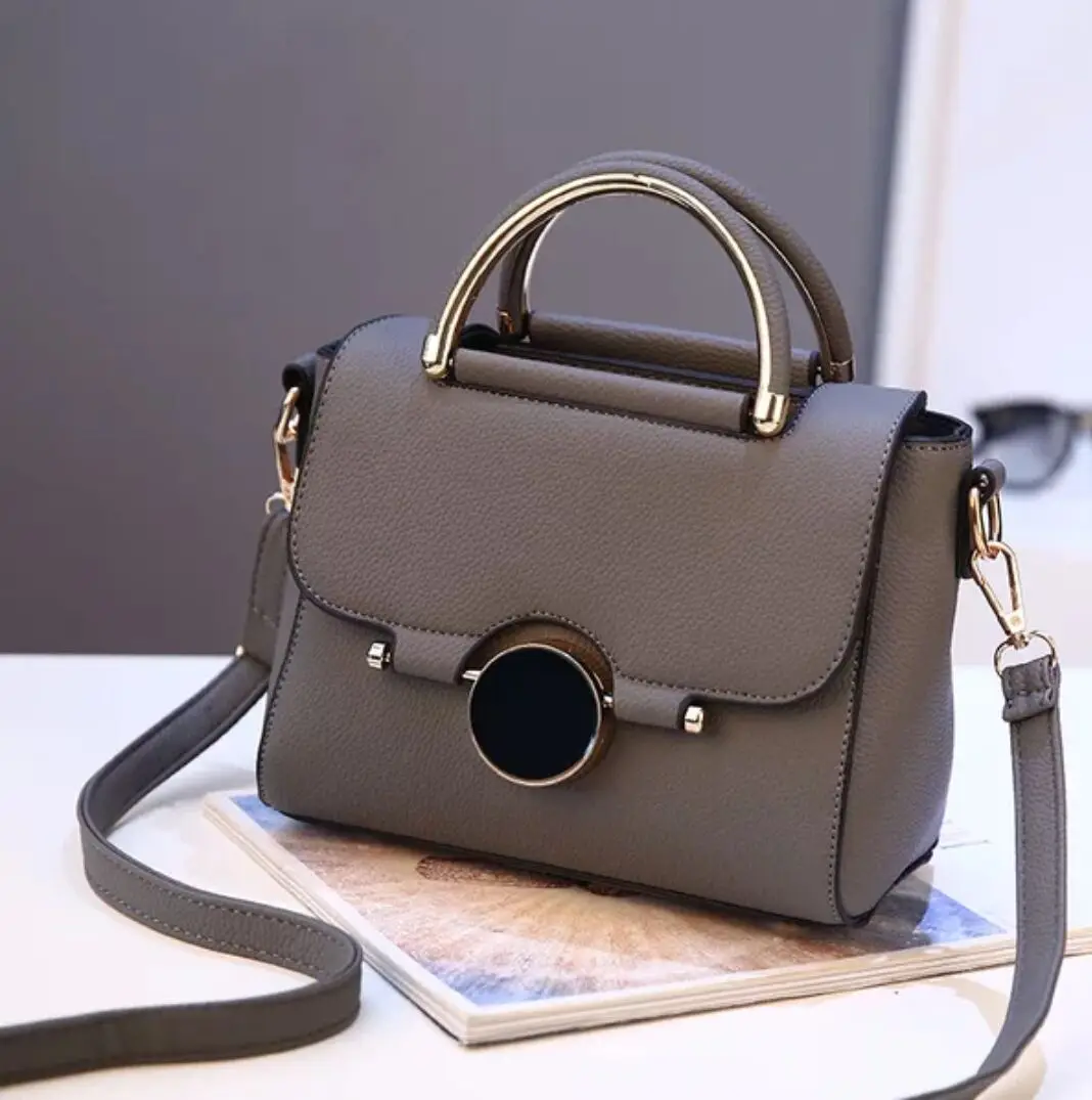

New 2021 Fashion Women Handbags Solid Rotate Hasp Leather Purses Handbag Ladies Crossbody Bags Shoulder Tote Messenger Bag