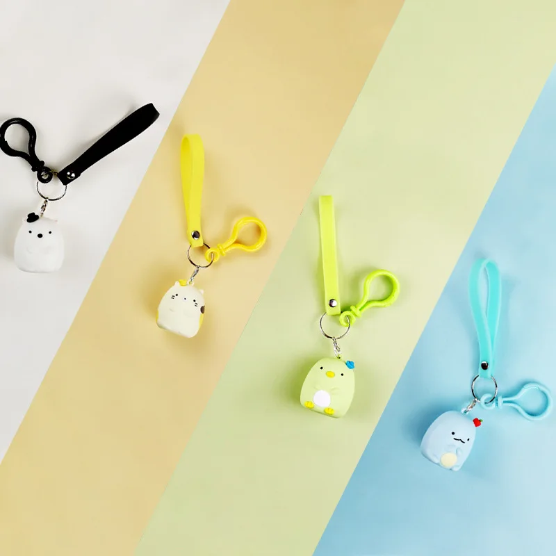

2019 New Sumikko Corner San-X Corner Bio Plush Toy Men and women Key chains Handheld Biological Cloak Animal Pendant Gifts