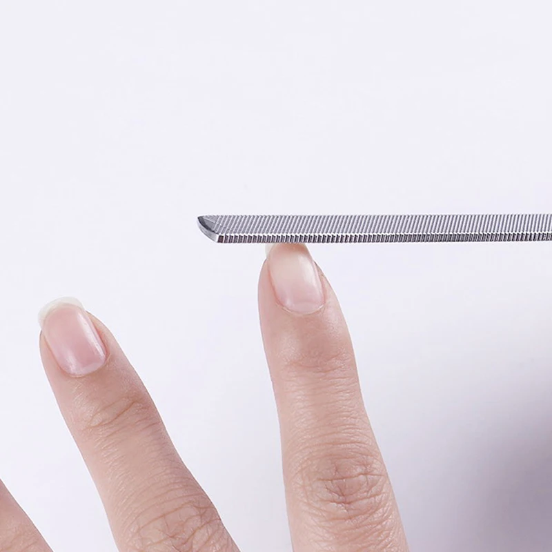 HOT 1PC 13cm Stainless Steel Nail File Polishing Article Manicure Pedicure Scrub Article Nail Tool