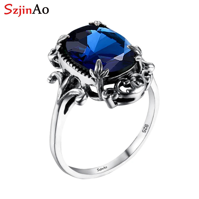 Женское кольцо из серебра 925 пробы с сапфиром|ring wholesale|ring ringring women |
