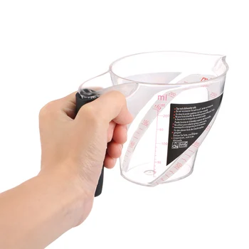 

250ml Graduated Measuring Beaker Cup Clear Plastic Reusable Durable Hair Tint Liquid Bowls Salon Hairdressing Tools Mixing Color