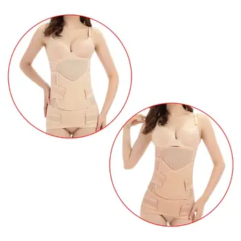 

3 in 1 Postpartum Recovery Belt Belly Waist Pelvis Wrap Mesh Breathable Girdle soft, shape retention Effectively tighten