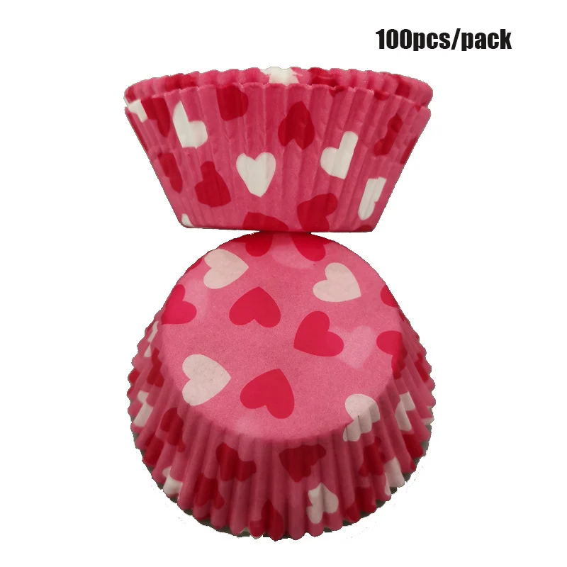 LINVIERLOVE 100 шт маленькие звезды бумажные обертки для кексов выпечки чашки коробки для кексов Единорог торт чашки Декор Кухня Торт Инструменты - Цвет: B