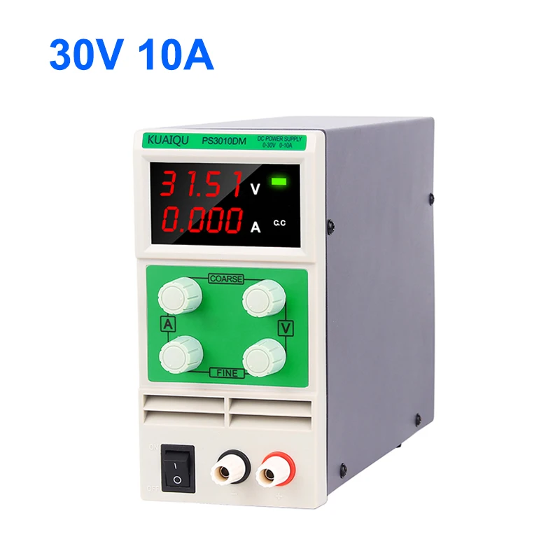 Регулируемый лаборатории Питание стабилизатор тока скамья переменной 30v 10a импульсный источник лаборатории Dc Питание 30V PS3010DM 4-разрядный