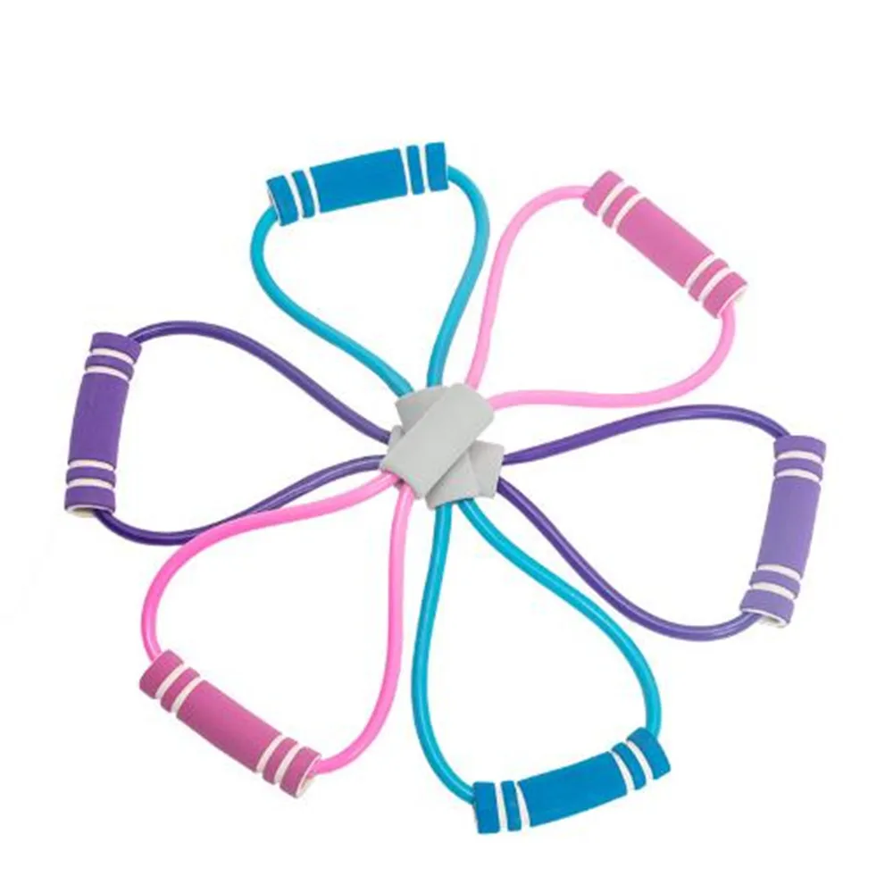 

Yoga Gym Fitness Resistance 8 Word Chest Expander Rope Workout Muscle Fitness Rubber Elastic Bands For Sports Exercise