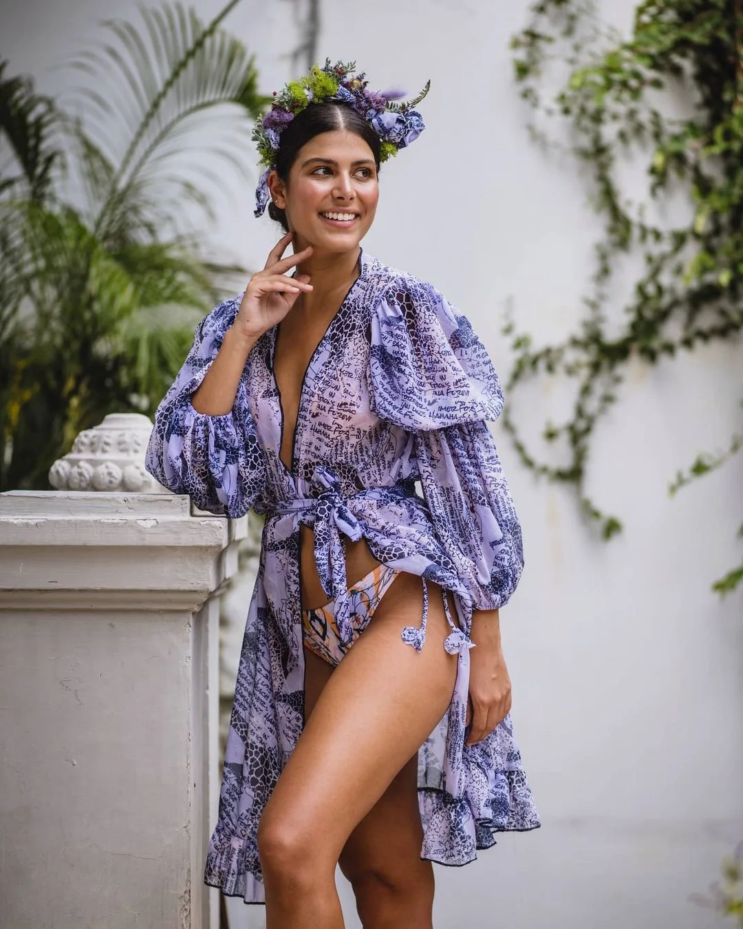 Пляжное платье 2021 Bikini Cover Up печати ванный комплект Для женщин Кимоно размера плюс