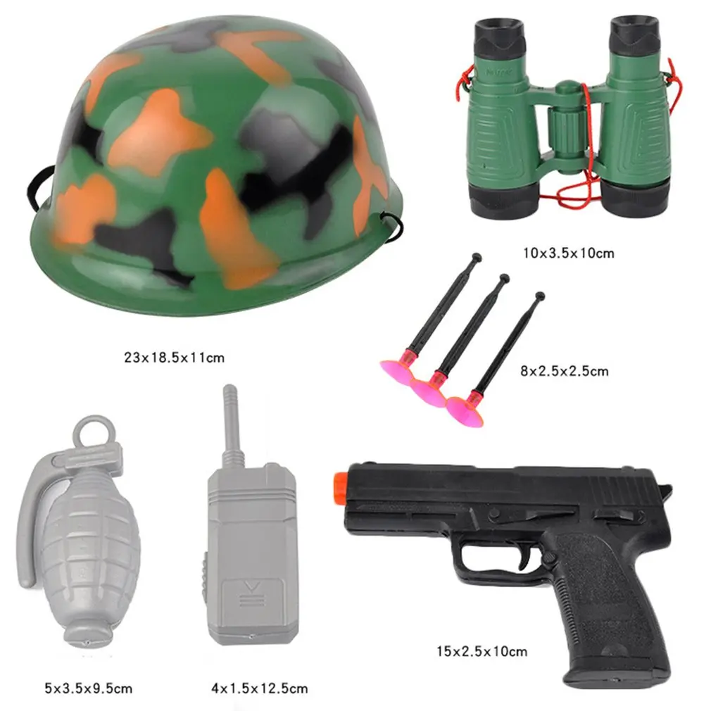 OCDAY детская игрушка Камуфляжный костюм шляпа креативная ролевая детская имитация огня родитель-ребенок игрушка с шлемом